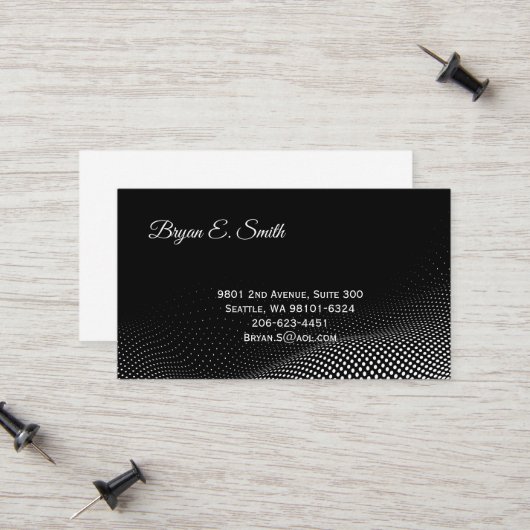 Visitenkarte Telefonnummerkarte (Vorderseite/Rückseite Beispiel)