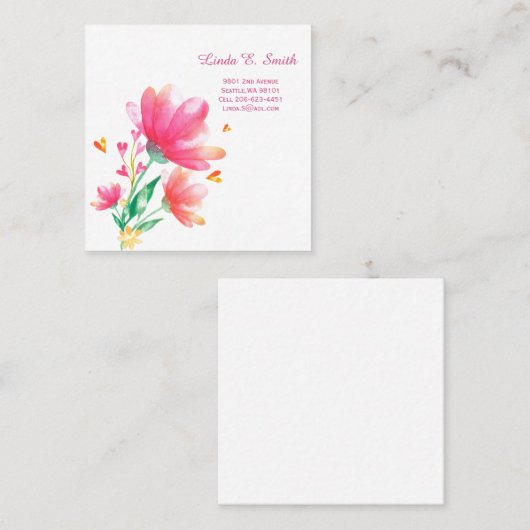 Visitenkarte Telefonnummerkarte (Vorne/Hinten)