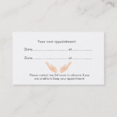 Visitenkarte Terminkarte (Rückseite)