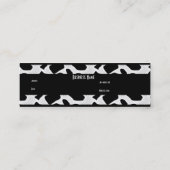 Visitenkarte Tierkühe drucken Schwarz-weiße Haut (Rückseite)