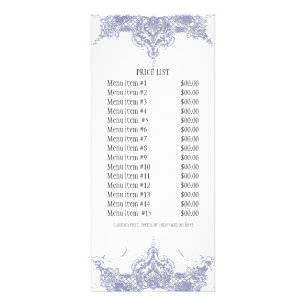 Visitenkarte: Toile Damask Swirl floral Werbekarte