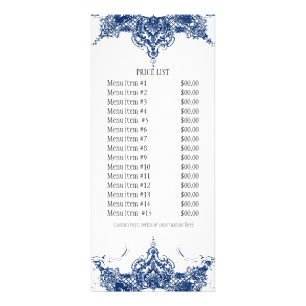Visitenkarte: Toile Damask Swirl floral Werbekarte