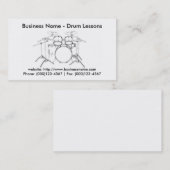 Visitenkarte: Trommel-Lektionen Visitenkarte (Vorne/Hinten)