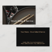 Visitenkarte: Trommel-Verkäufe u. Service Visitenkarte (Vorne/Hinten)