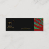 Visitenkarte Tropical Red Ferns Skinny (Rückseite)