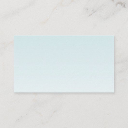 Visitenkarte Tropische Blume auf Blue Ombre (Rückseite)