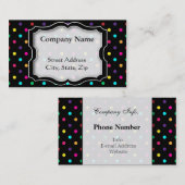 Visitenkarte-Tupfen Visitenkarte (Vorne/Hinten)