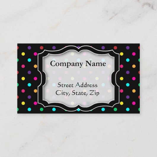 Visitenkarte-Tupfen Visitenkarte (Vorderseite)