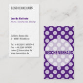 Visitenkarte Typo fett (Vorne/Hinten)