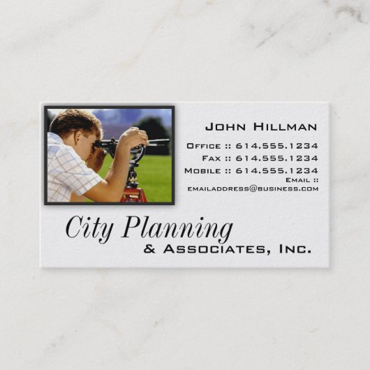 Visitenkarte:: Überblickenfeldmesser-Technik Visitenkarte (Vorderseite)