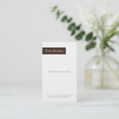 Visitenkarte | ungefähr II |br (Stehend Vorderseite)