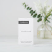 Visitenkarte | ungefähr II |gr (Stehend Vorderseite)