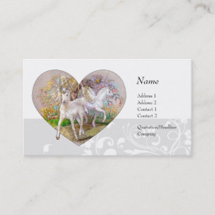 Visitenkarte - Unicorn-Pegasus-Herz
