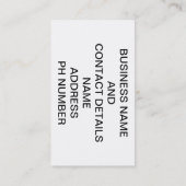 Visitenkarte "Unkraut auf Beton-Stufen" (Rückseite)