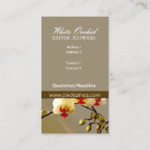 Visitenkarte, Veranstaltungsplaner Visitenkarte (Rückseite)