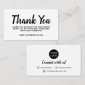 Visitenkarte Vielen Dank, bestellen Sie einfach (Vorne/Hinten)