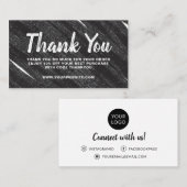 Visitenkarte Vielen Dank, bestellen Sie einfach (Vorne/Hinten)