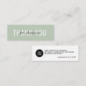 Visitenkarte Vielen Dank für Ihre Bestellung Minim (Vorne/Hinten)