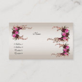 Visitenkarte Vintag Creme Rose (Rückseite)