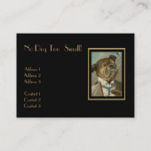 Visitenkarte Vintag Hunde Groomer (Rückseite)