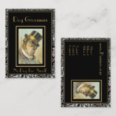 Visitenkarte Vintag Hunde Großomere 2 Rahmen (Vorne/Hinten)