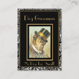 Visitenkarte Vintag Hunde Großomere 2 Rahmen