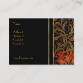 Visitenkarte Vintag Print William Morris 2 (Rückseite)