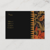 Visitenkarte Vintag Print William Morris 3 (Rückseite)