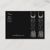 Visitenkarte Vintage Afrikanische Masken (Rückseite)