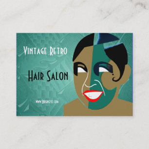 Visitenkarte Vintage Retro Friseursalon