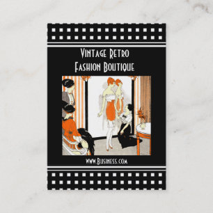 Visitenkarte Vintage Retro Mode Boutique
