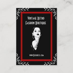 Visitenkarte Vintage Retro Mode Boutique 3