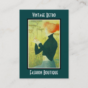 Visitenkarte Vintage Retro Mode Boutique Shop
