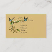 Visitenkarte Vintage Schmetterlinge (Rückseite)