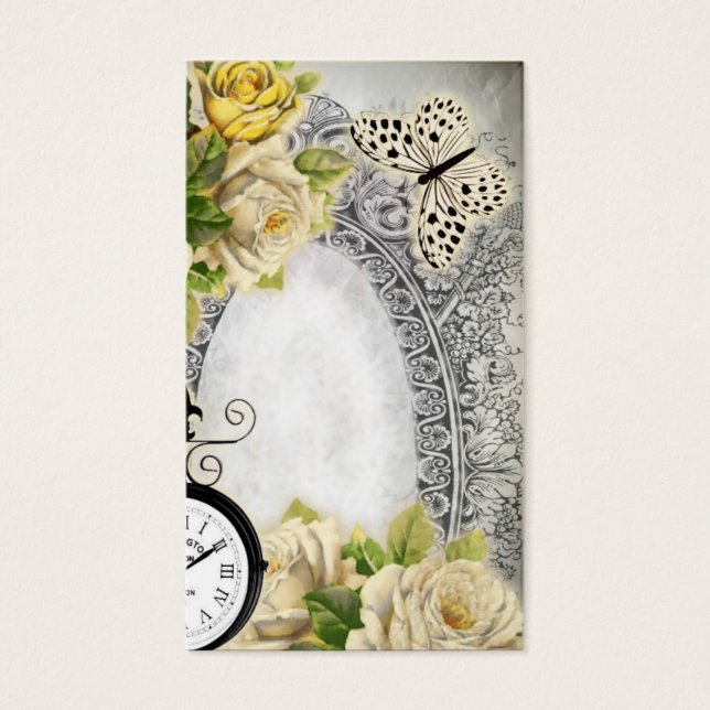 Visitenkarte vintage viktorianischer Stil 2017 (Vorderseite)