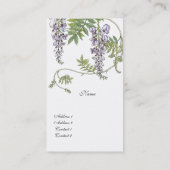 Visitenkarte Vintager Lavendel Weiß (Rückseite)