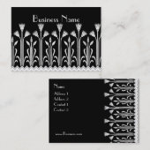 Visitenkarte Vintages Viktorianisches Muster Schwa (Vorne/Hinten)