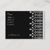 Visitenkarte Vintages Viktorianisches Muster Schwa (Rückseite)