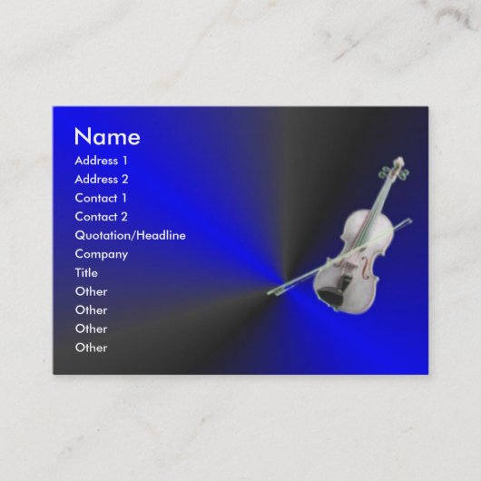 Visitenkarte Violine (Vorderseite)