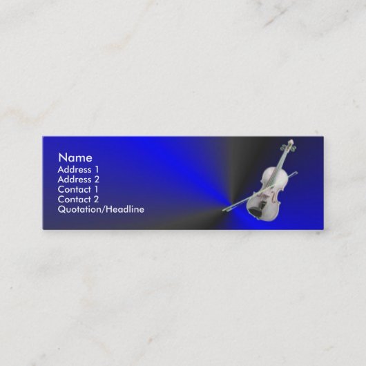 Visitenkarte Violine (Vorderseite)
