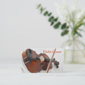 Visitenkarte: Violinen-Lektionen Visitenkarte (Stehend Vorderseite)