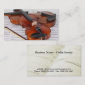 Visitenkarte: Violinen-Service Visitenkarte (Vorne/Hinten)