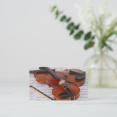 Visitenkarte: Violinen-Service Visitenkarte (Stehend Vorderseite)