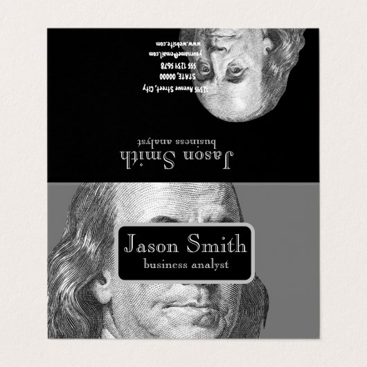 Visitenkarte Visitenkarten (Außenseite Aufgefaltet)