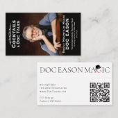Visitenkarte von Doc Eason, Magier (Vorne/Hinten)