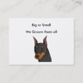 Visitenkarte von Haustieren (Rückseite)