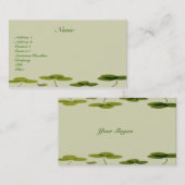 Visitenkarte von Kleeblättern (Vorne/Hinten)