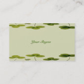 Visitenkarte von Kleeblättern (Rückseite)