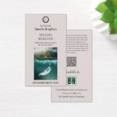 Visitenkarte von Werbematerial für Logos (Schreibtisch)