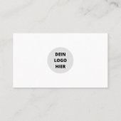 Visitenkarte Vorlage - Selbst Gestalten (Rückseite)